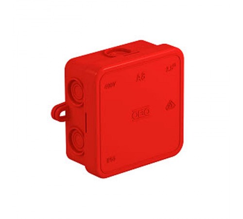 Коробка распределительная A8, 75x75x36 мм, красная (A 8 HF RO)  2000059  OBO Bettermann