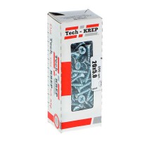 Саморезы универсальные 20х5,0 мм (200 шт) оцинкованные - коробка с окном ( 0,386 кг)  102195  Tech-KREP