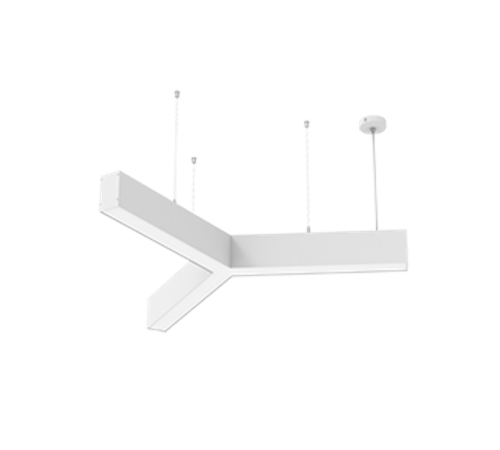 Светодиодный светильник X-line Y-образный 30 Вт 4000 К 790x912x100 мм белый муар и торцевыми крышками (4 шт.)  V1-R0-1Y823-02OP0-4003040  VARTON