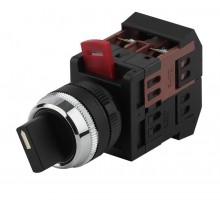 Переключатель АС-22  на 2 фиксир.положения I-O 1з+1р (10/400/3200)  Б0045676  ЭРА