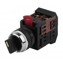 Переключатель АС-22  на 2 фиксир.положения I-O 1з+1р (10/400/3200)  Б0045676  ЭРА