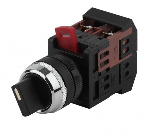 Переключатель АС-22  на 2 фиксир.положения I-O 1з+1р (10/400/3200)  Б0045676  ЭРА