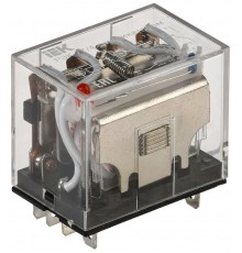 Реле РЭК77/4(LY4) с индикацией 10А 12В DC   RRP10-4-10-012D-LED  IEK