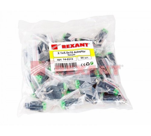 Разъем питания гнездо 2.1х5.5 с клеммной колодкой  14-0315  REXANT