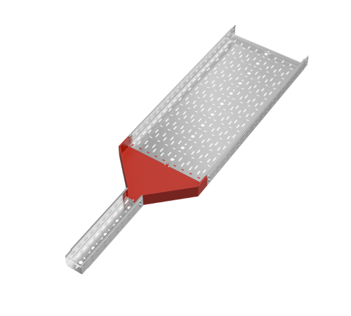 Переходник центральный 80х100-500 мм "ПЛЮС" HD  PDplus80-100-500-C HD   КМ-профиль