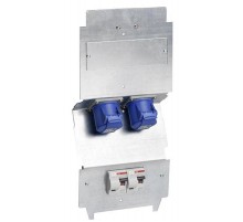 Панель монтажная CWFB2216/16A, оцинкованная сталь 2xCEE 2P+E, 2хАВДТ C6, 30mA  2CMA177244R1000  ABB