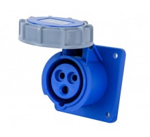 Розетка для скрытой проводки 2Р+РЕ 16А 220В IP67 РЩ-103  26266DEK  DEKraft