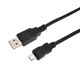 Кабель USB (шт. micro USB - шт.USB A) 3 метра, черный REXANT  18-1166-2  REXANT