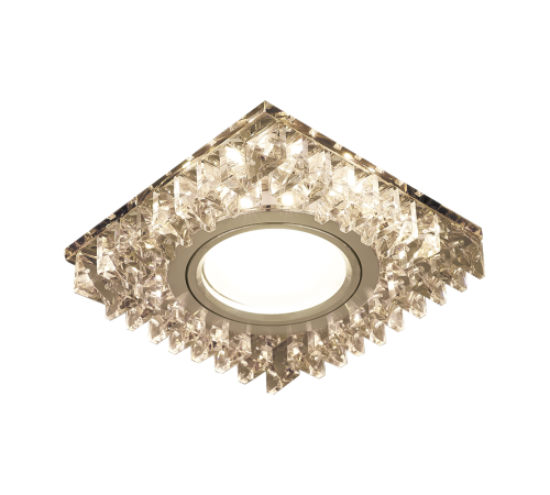 Светильник точечный встраиваемый Backlight BL029 Квадрат. Кристал/Хром, Gu5.3, LED 2700K  BL029  Gauss