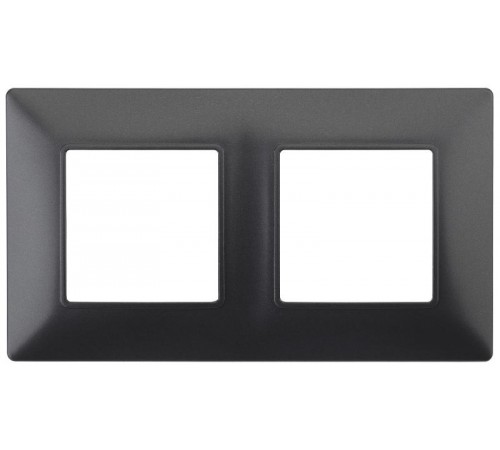 14-5002-05 Рамка на 2 поста, Эра Elegance, антрацит  Б0034391  ЭРА