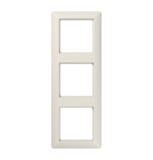 Рамка 3-кратная для вертикальной и горизонтальной установки; термопласт, слоновая кость  AS583BF  Jung