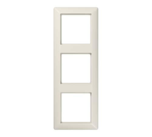 Рамка 3-кратная для вертикальной и горизонтальной установки; термопласт, слоновая кость  AS583BF  Jung