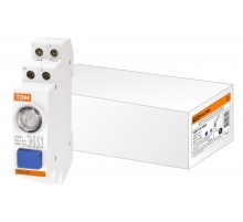 Выключатель кнопочный с индикацией ВКИ-47 синий (LED) 2НО;1НЗ AC/DC   SQ0214-0001  TDM