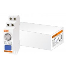 Выключатель кнопочный с индикацией ВКИ-47 синий (LED) 2НО;1НЗ AC/DC   SQ0214-0001  TDM
