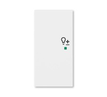 ABB Levit Белый Клавиша 2-ая левая с символом светорегулятора free@home  6220H-A02104 03  2CHH622104A4003  ABB
