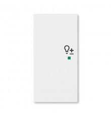 ABB Levit Белый Клавиша 2-ая левая с символом светорегулятора free@home  6220H-A02104 03  2CHH622104A4003  ABB
