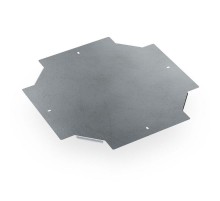 Крышка ответвителя Х-образного Профи INOX (AISI 316) 400 (1,0 мм)  PR16.16990  Промрукав