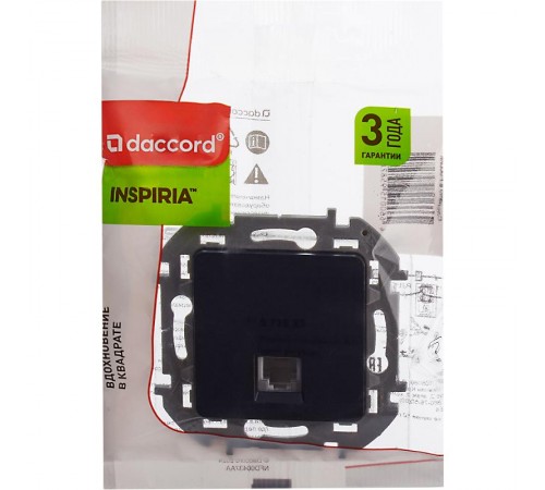 Inspiria Антрацит Розетка телефонная RJ11 С/У без рамки  673823  Legrand