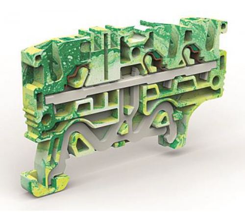 Клемма заземления 3 точки подключения на 2,5 кв.мм  ZEFCE210  DKC