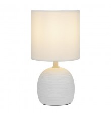 Настольная лампа Sheron 7044-502 1 * Е14 40 Вт керамика белая  Б0053459  Rivoli