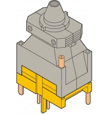 Разъем FIDE-2/4-2 для цепей расцепителя, с увеличенным кожухом, для установки контактов BRE-T, 2 ряда по 4 полюса  1SNA166943R2700  TE