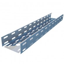 Лоток перфорированный  200х100х3000х1,0мм "БЫСТРЫЙ МОНТАЖ"  LP100*200*1.0  КМ-профиль