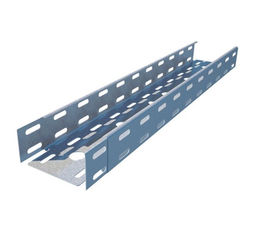Лоток перфорированный  150х100х3000х1,2мм "БЫСТРЫЙ МОНТАЖ"  LP100*150*1.2*3000  КМ-профиль