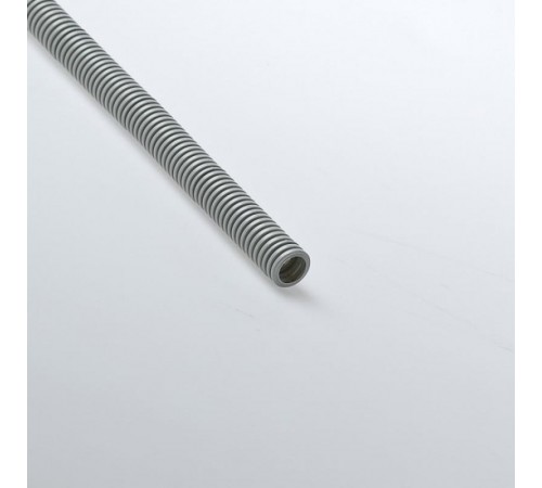 Труба гибкая гофрированная ПВХ 20мм с протяжкой лёгкая (50м) серый  12001(50)  Рувинил