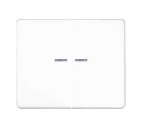 Клавиши для сдвоенного выключателя с подсветкой; белые  SL595KO5WW  Jung