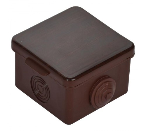 Коробка расп. КМ 65х65х50мм о/к IP54 4 вв. дуб  UKO31-065-065-050-K24-54  IEK