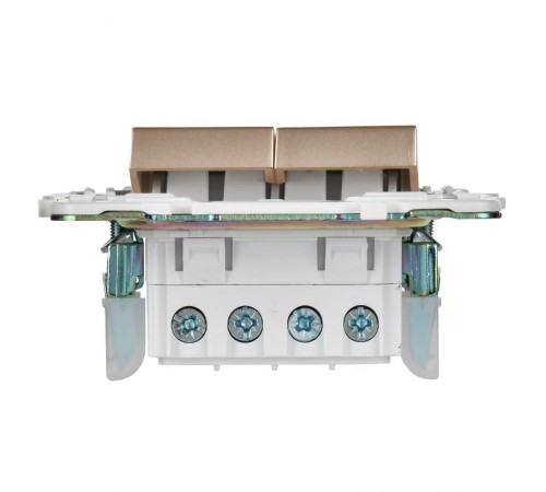 SKANDY Выключатель 2-клавишный перекрестный 10А SK-V06Sa песочный   SK-V23-0-10-K98  IEK