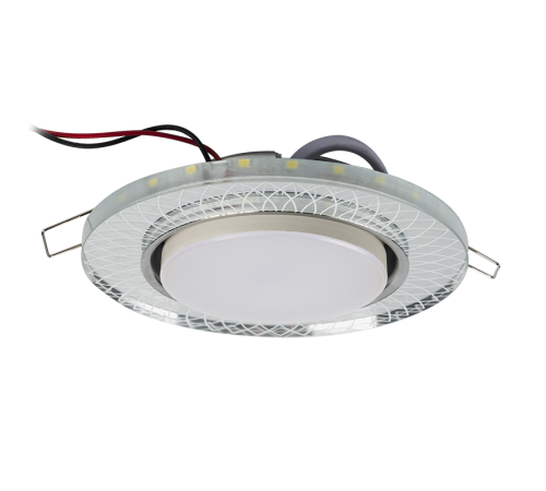 Светильник точечный встраиваемый под лампу PGX53d MG11-Chrome с подсветкой  .5020016  Jazzway