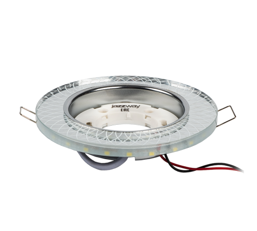 Светильник точечный встраиваемый под лампу PGX53d MG11-Chrome с подсветкой  .5020016  Jazzway