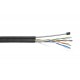Каб. U/UTP кат.5E 4х2х24AWG, LDPE трос 1,2мм, 305м чер.  LC3-C5E04-159  ITK