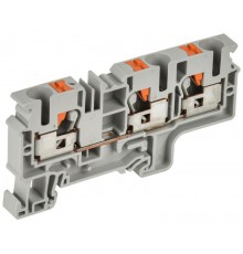 Колодка клеммная CP-MC 3 вывода 10мм2 серая  YCT22-00-3-K03-010  IEK