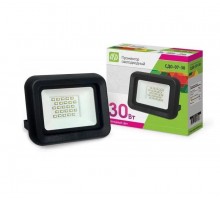 Прожектор светодиодный СДО-07-30 черный IP65  4690612016467  ASD