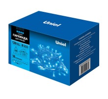Гирлянда светодиодная  с контроллером  ULD-S1000-120/DWA BLUE IP67   120 диодов, 10 м, синяя, IP67, шнур белый  07926  Uniel