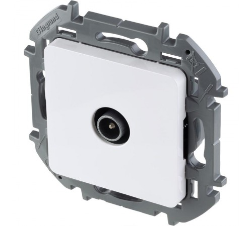 Inspiria Белый Розетка телевизионная TV оконечная С/У 10 дБ 5-862 мГц без рамки  673870  Legrand