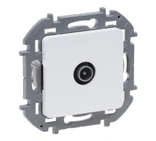 Inspiria Белый Розетка телевизионная TV оконечная С/У 10 дБ 5-862 мГц без рамки  673870  Legrand