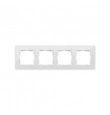 Simon 82 Рамка декоративная, 4 поста, Original, S82 Detail, белый-аквамарин  8200640-202  Simon