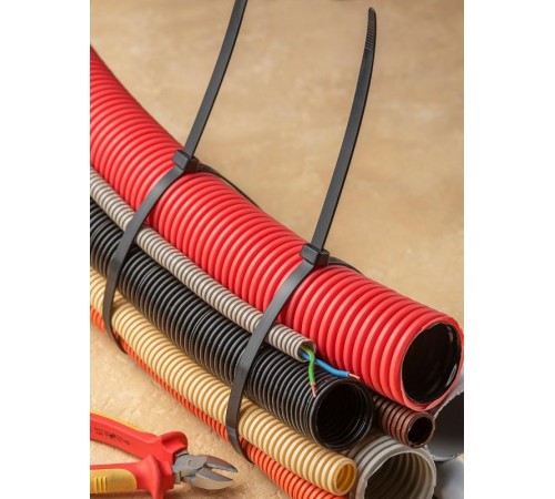 Хомут нейлоновый ЧЕРНЫЙ 11,5х650 (уп./100шт) EKF PROxima  plc-cb-11.5x650  EKF