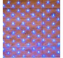 Гирлянда "сеть" 1,8х1,5м, прозрачный ПВХ, 180 LED, цвет: Синий  215-133  NEON-NIGHT