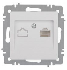 Розетка Intro Accent 6-303-01 информационная RJ45, IP20, СУ, белый   Б0063624  Intro