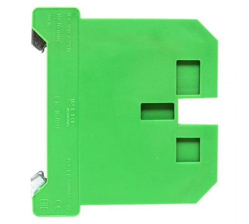 Колодка клеммная ЕК-16/80 JXB земля (аналог БЗН) EKF PROxima  plc-ek-16/80  EKF