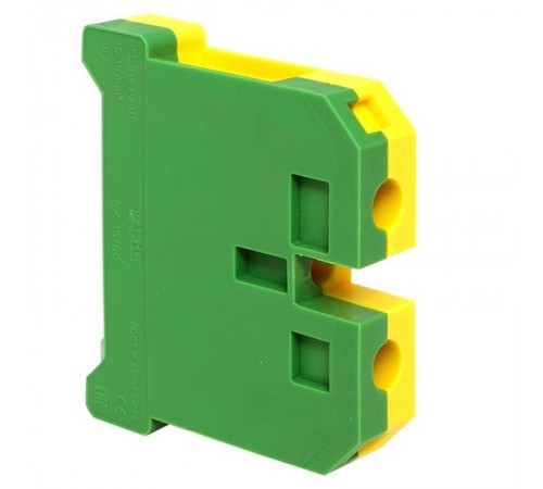 Колодка клеммная ЕК-16/80 JXB земля (аналог БЗН) EKF PROxima  plc-ek-16/80  EKF