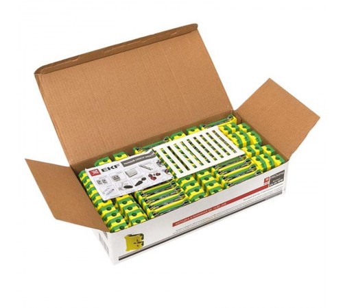 Колодка клеммная ЕК-16/80 JXB земля (аналог БЗН) EKF PROxima  plc-ek-16/80  EKF