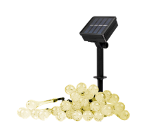 Светильник на солнечной батарее SLR-G08-30W гирл., капли, теплый белый  .5040960  ФАZА