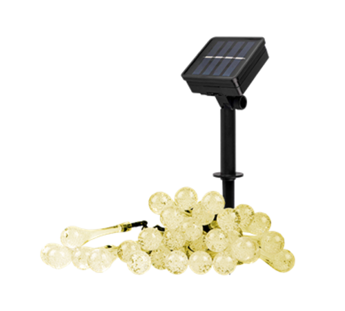 Светильник на солнечной батарее SLR-G08-30W гирл., капли, теплый белый  .5040960  ФАZА