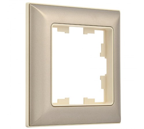 BRITE Рамка 1-ая РУ-1-Бр бежевый/шампань  BR-M12-12-3-K10  IEK