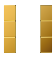 комплект накладок 3гр золото  LS503TSAGGO  Jung